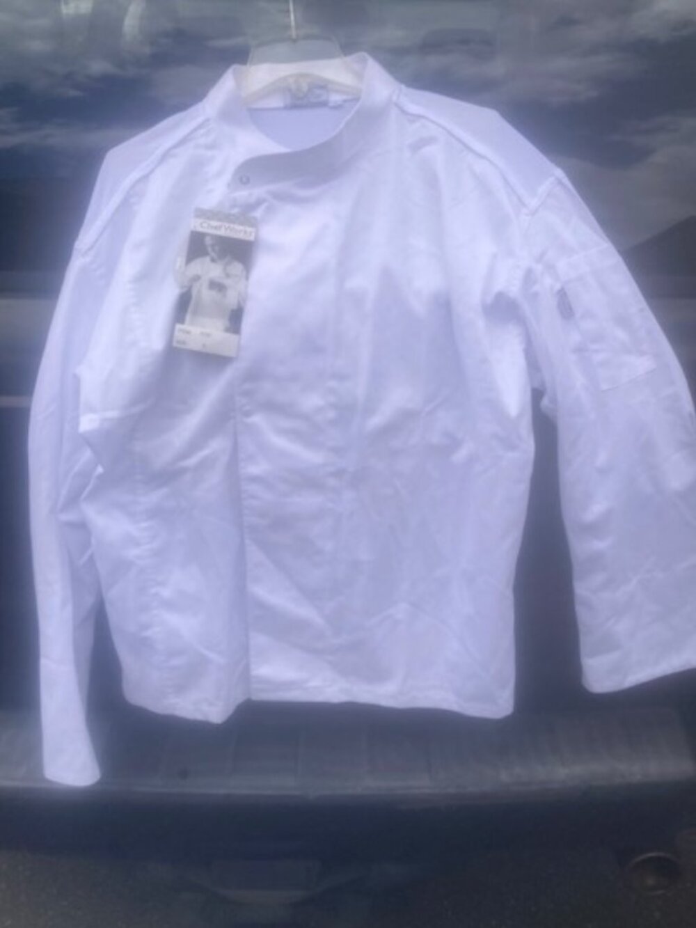 Chef Works,  Cool Vent Long Sleeve, Snap button, Chef Coat, Medium New with Tags